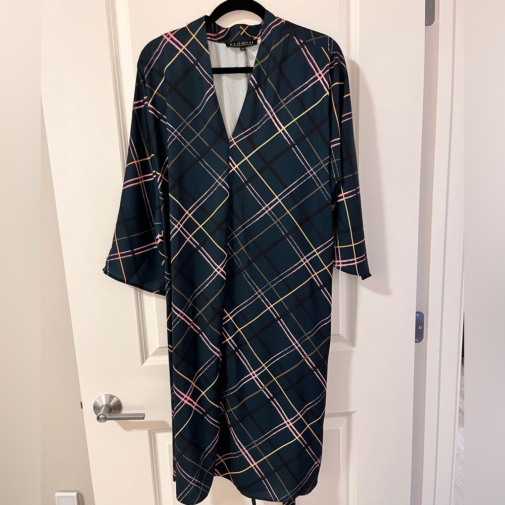 Eloquii flowy belted dress